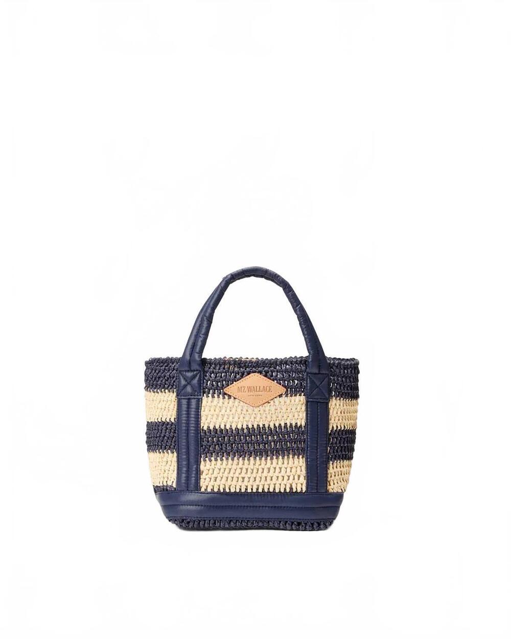 NEW MZ WALLACE crotchet tote in dawn/natural